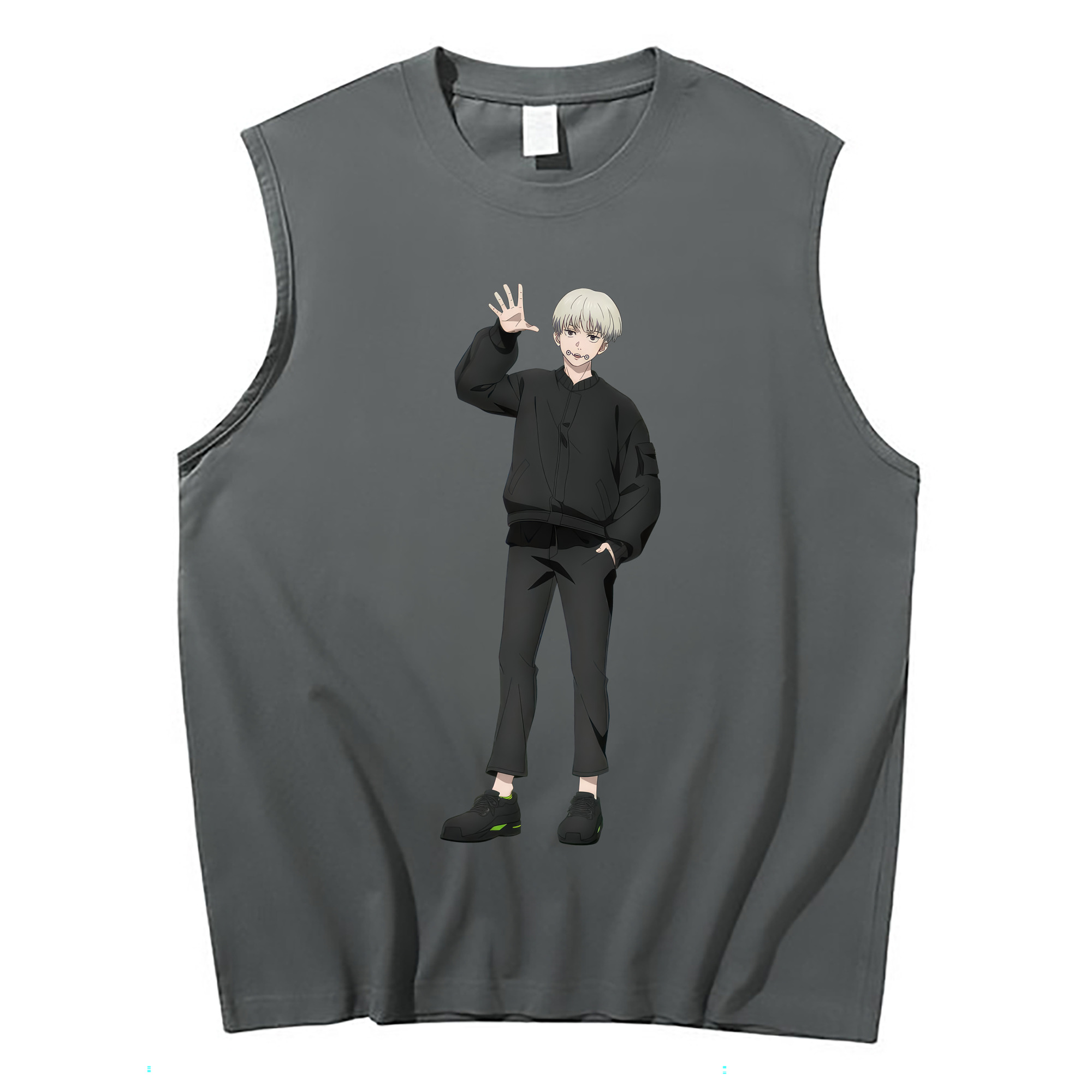 （画像用） 呪術廻戦 Jujutsu Kaisen コットン100％タンクトップ（フロントプリント）